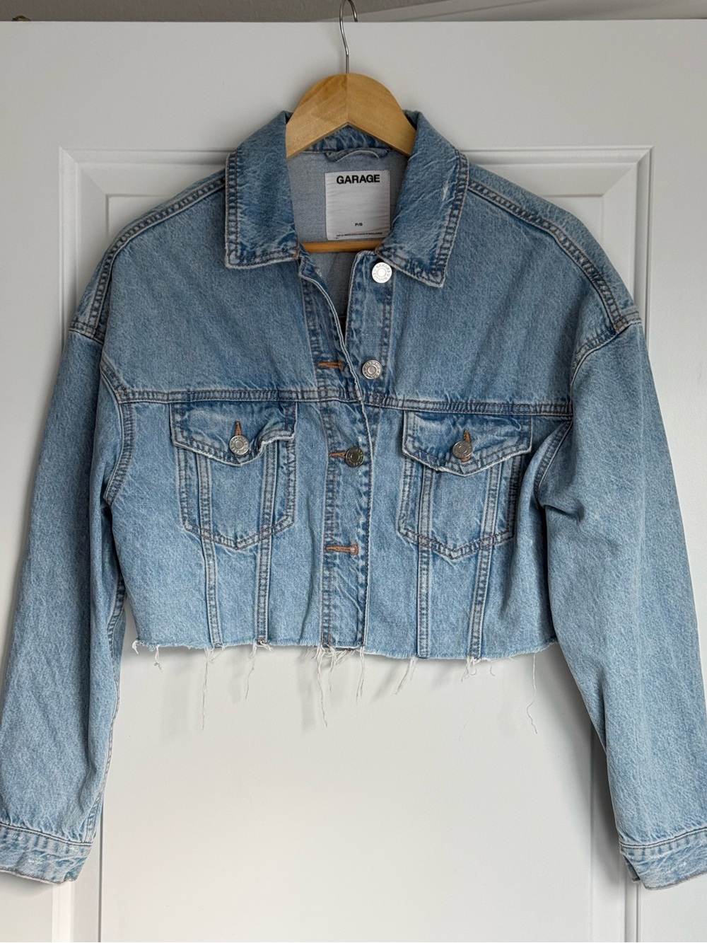 Garage Cropped Jean Jacket